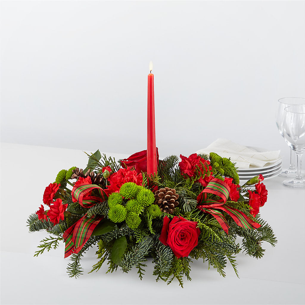 By the Candlelight Centerpiece – Floral Boutique, Lynnfield MA