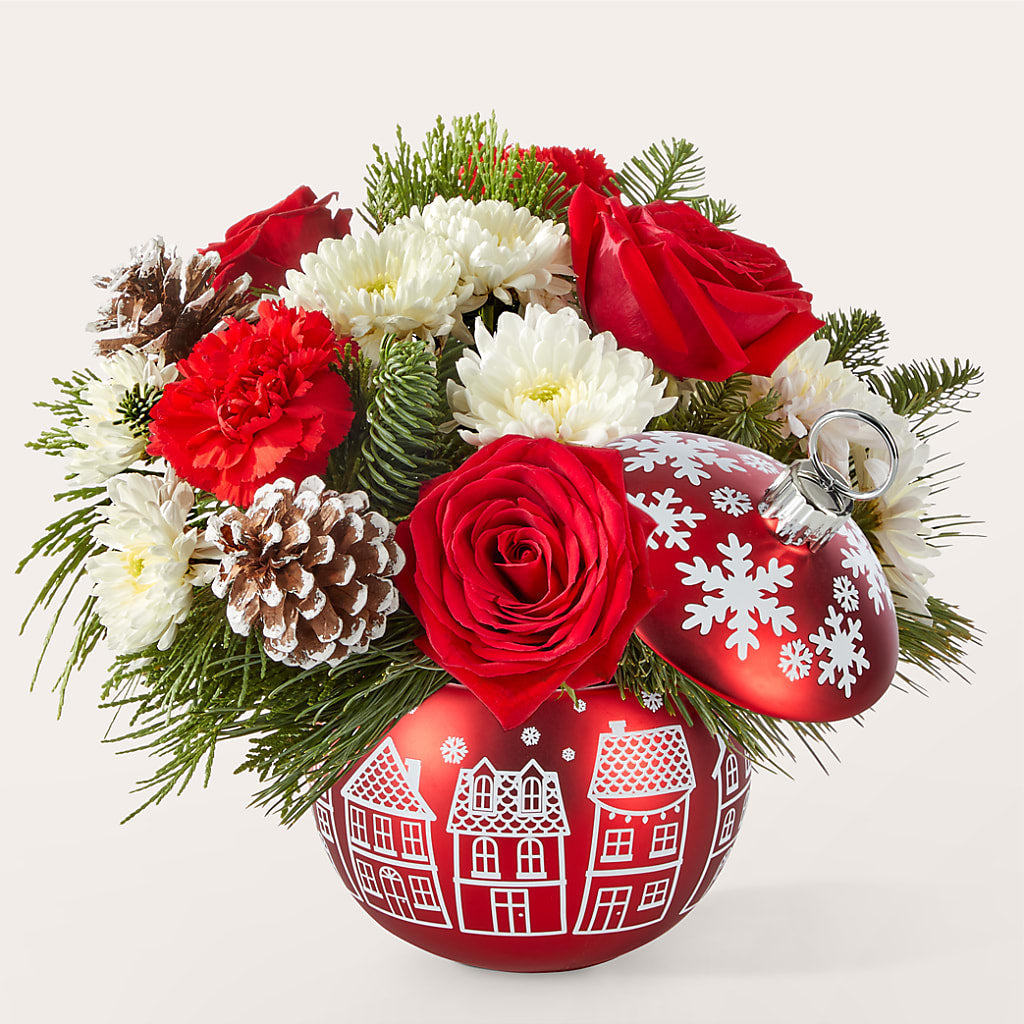 Christmas Village Ornament – Floral Boutique, Lynnfield MA