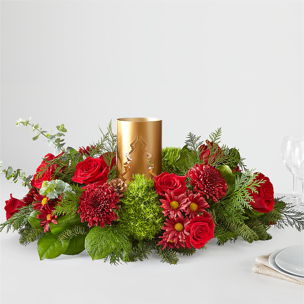 Toast the Season Centerpiece – Floral Boutique, Lynnfield MA