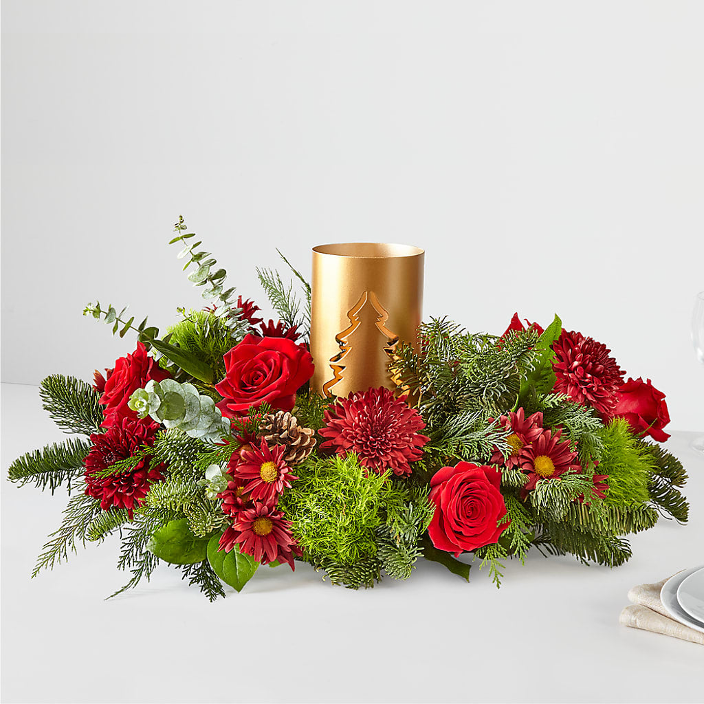 Toast the Season Centerpiece – Floral Boutique, Lynnfield MA