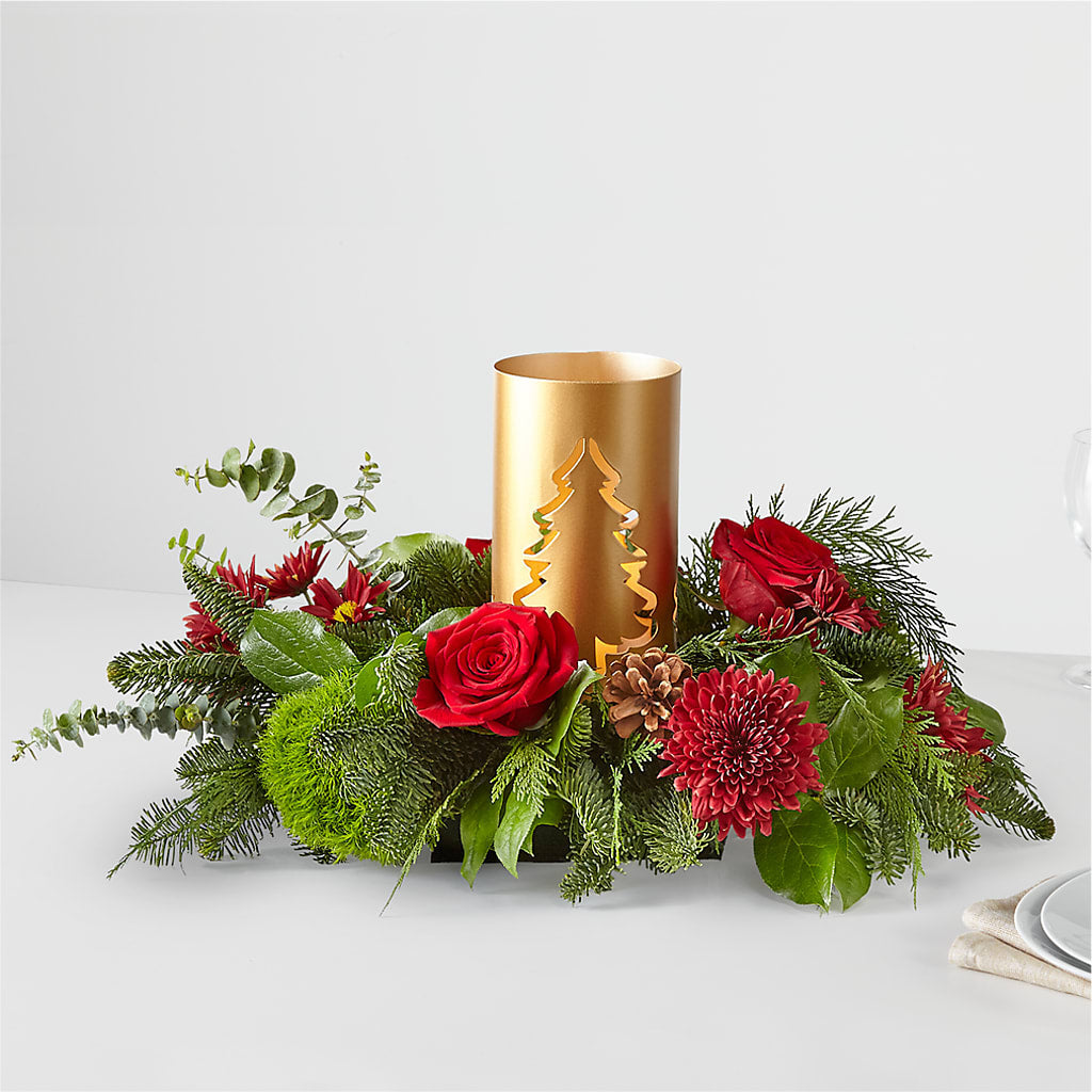 Toast the Season Centerpiece – Floral Boutique, Lynnfield MA