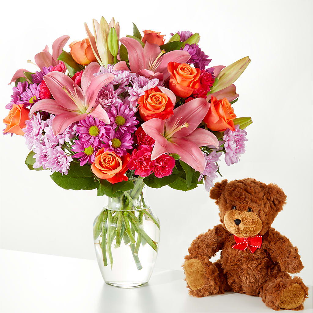 One and Only Bouquet and Bear Bundle – Floral Boutique, Lynnfield MA