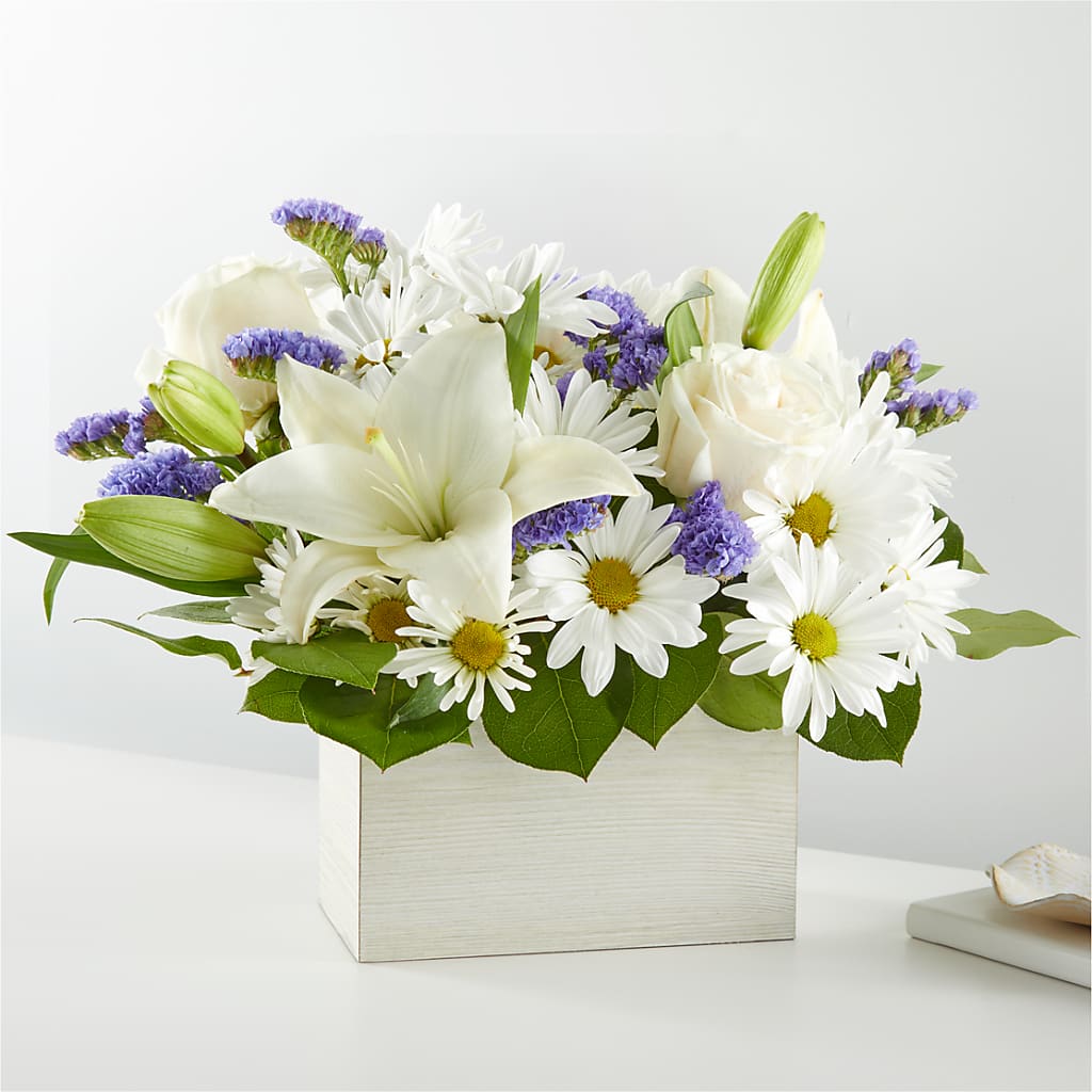 Beyond Blue Box Bouquet – Floral Boutique, Lynnfield MA