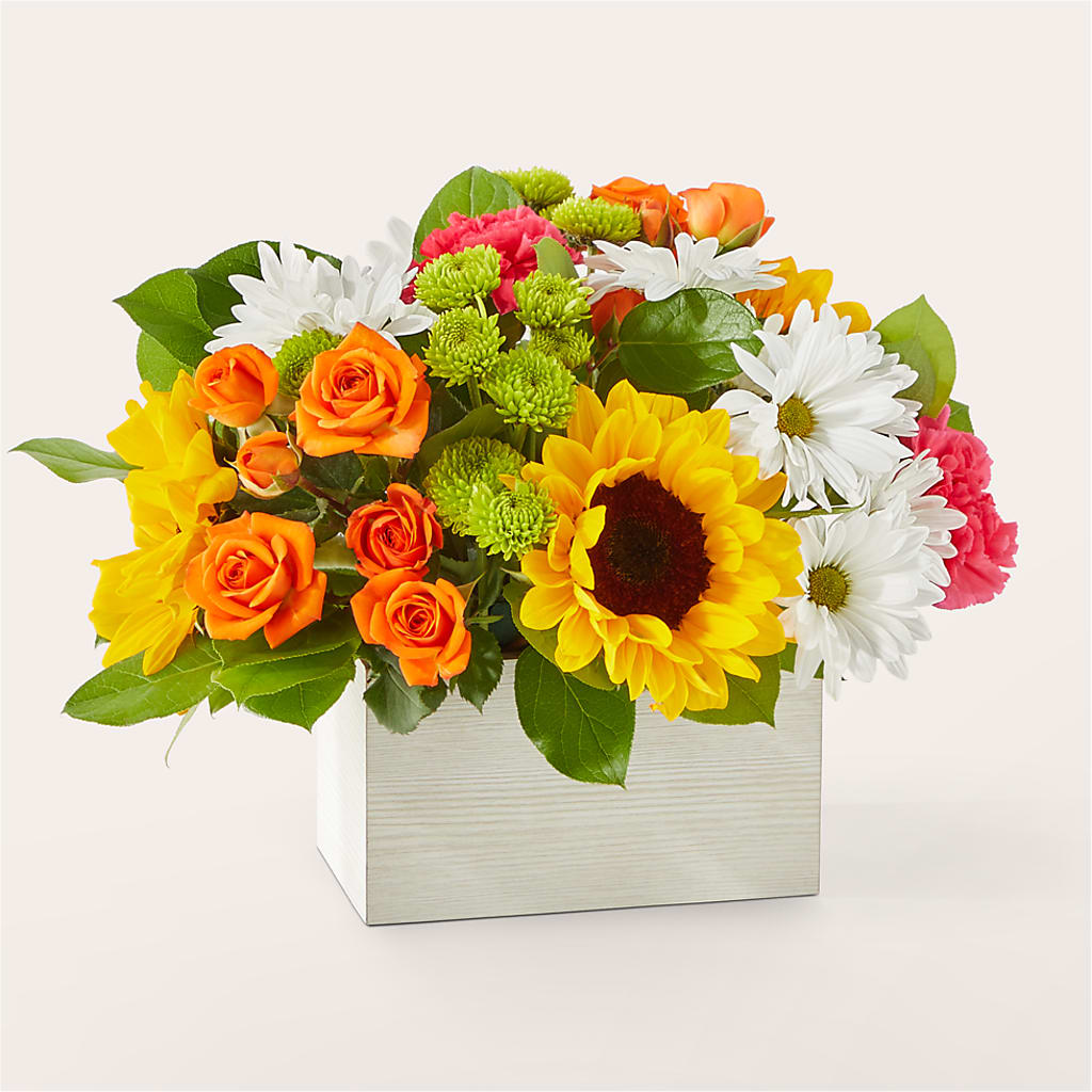 Sun-drenched Blooms Box Bouquet – Floral Boutique, Lynnfield MA