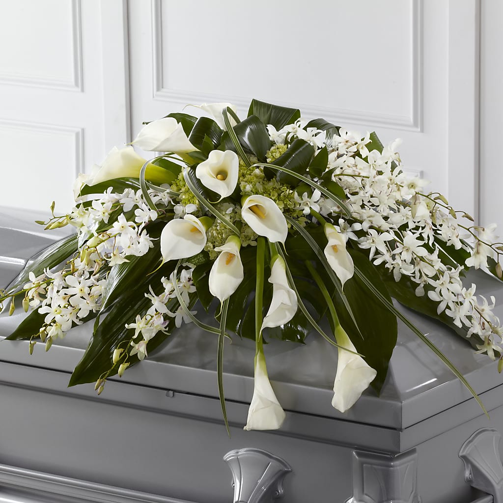 Angel Wings Casket Spray – Floral Boutique, Lynnfield MA