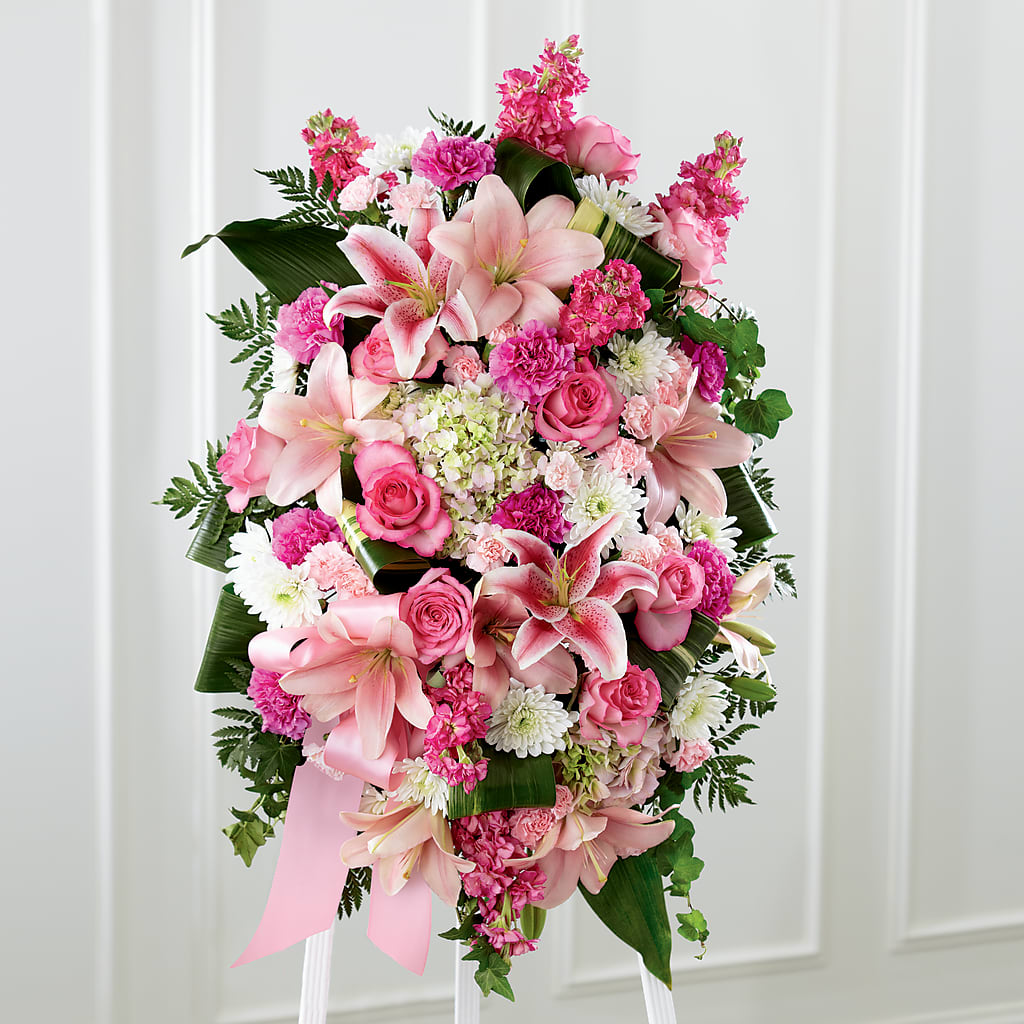 Comforting Standing Spray – Floral Boutique, Lynnfield MA