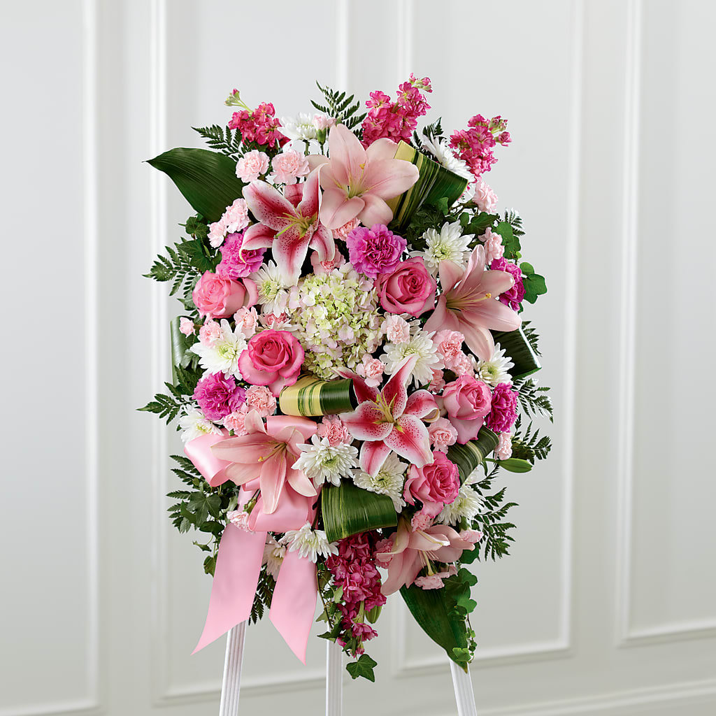 Comforting Standing Spray – Floral Boutique, Lynnfield MA