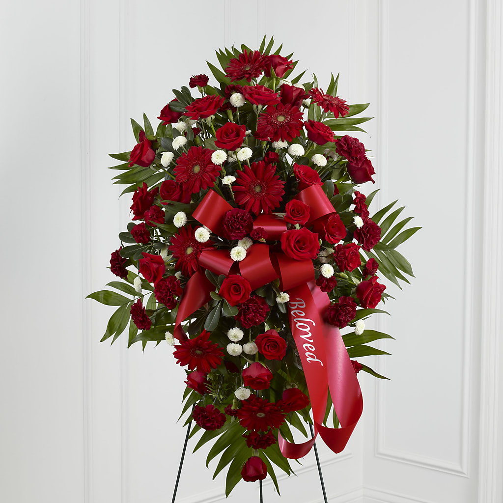 Treasured Memories Standing Spray – Floral Boutique, Lynnfield MA