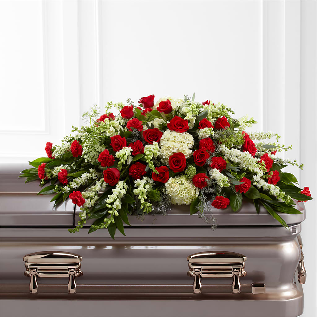 Sincerity Casket Spray – Floral Boutique, Lynnfield MA