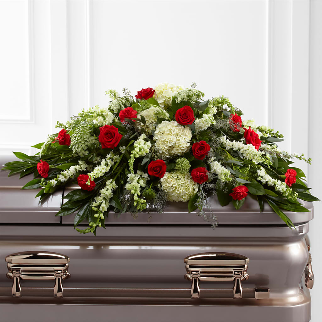 Sincerity Casket Spray – Floral Boutique, Lynnfield MA