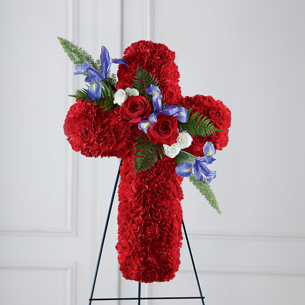 Faithful Hero Floral Cross – Floral Boutique, Lynnfield MA