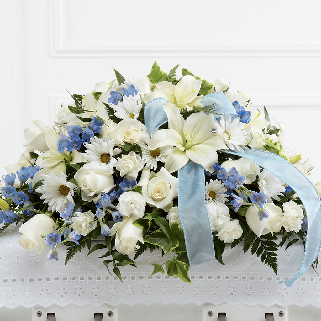 Tender Treasure Casket Spray – Floral Boutique, Lynnfield MA