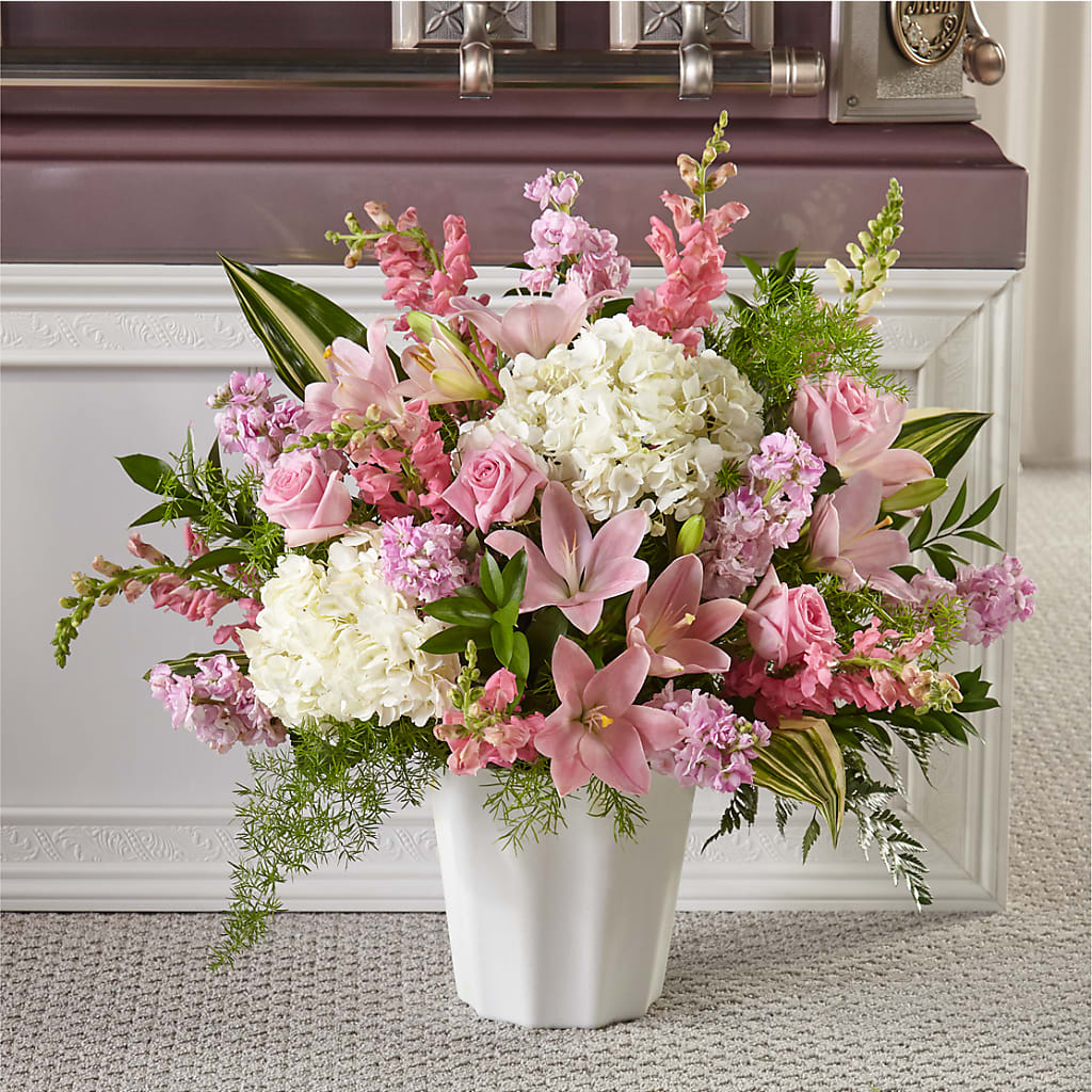 Simply Serene Floor Basket – Floral Boutique, Lynnfield MA
