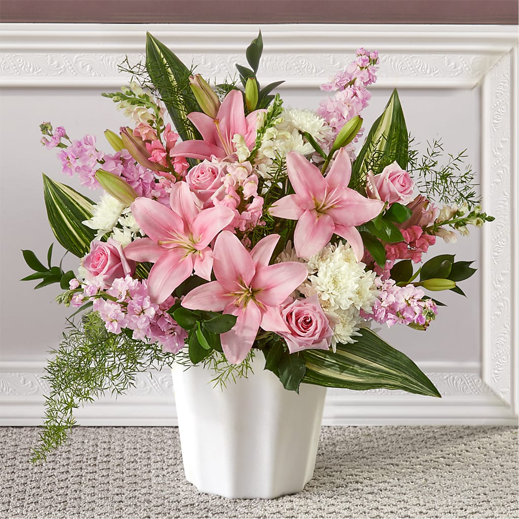 Simply Serene Floor Basket – Floral Boutique, Lynnfield MA