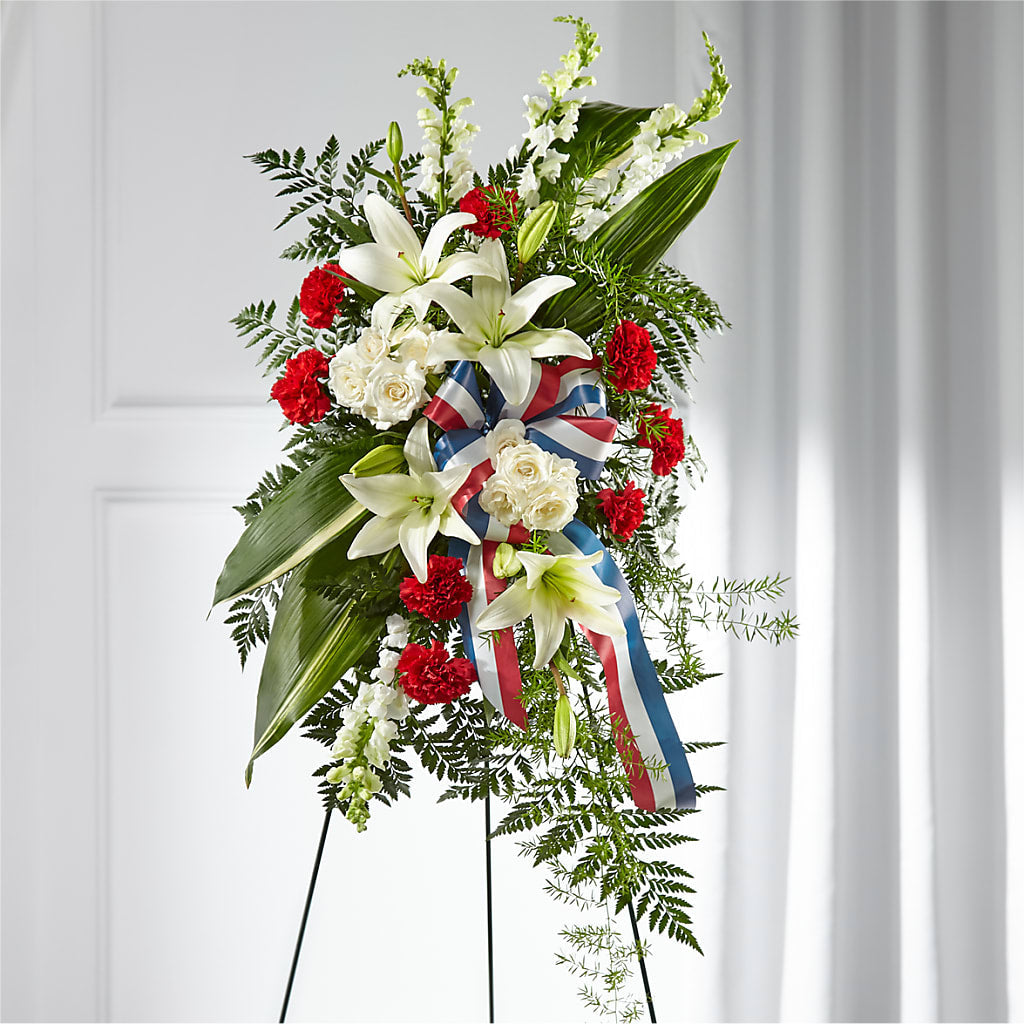Stars of Life Standing Spray – Floral Boutique, Lynnfield MA