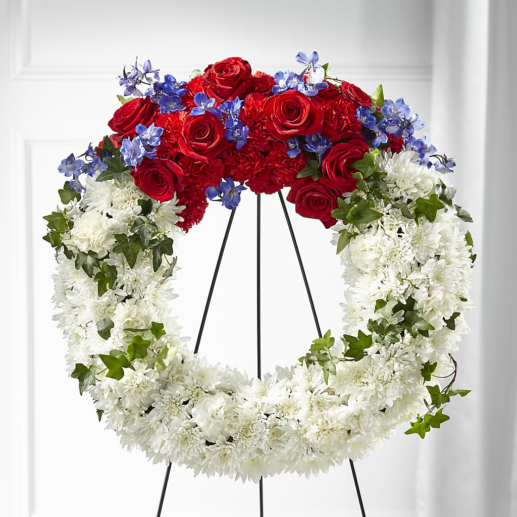 Patriotic Passion Wreath – Floral Boutique, Lynnfield MA