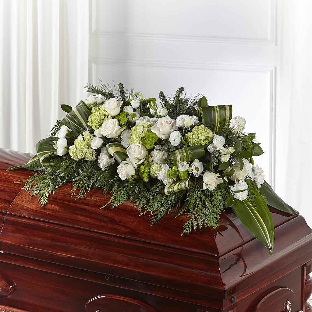 Hopeful Gesture Casket Spray – Floral Boutique, Lynnfield MA