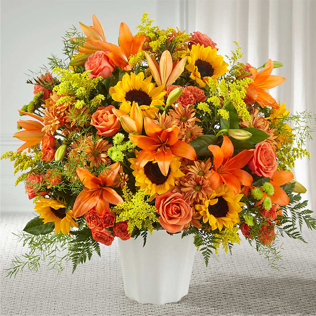 Harvest Thoughts Floor Basket – Floral Boutique, Lynnfield MA