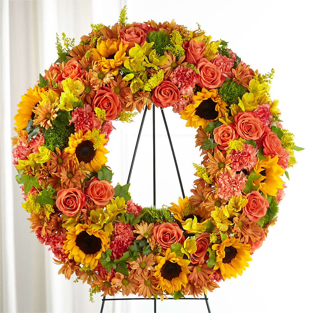 Autumnal Memories Wreath (Standard) – Floral Boutique, Lynnfield MA