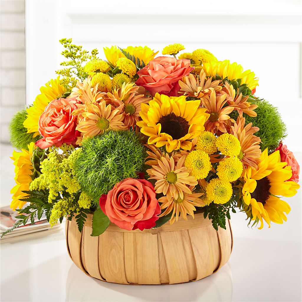 Harvest Sunflower Basket – Floral Boutique, Lynnfield MA