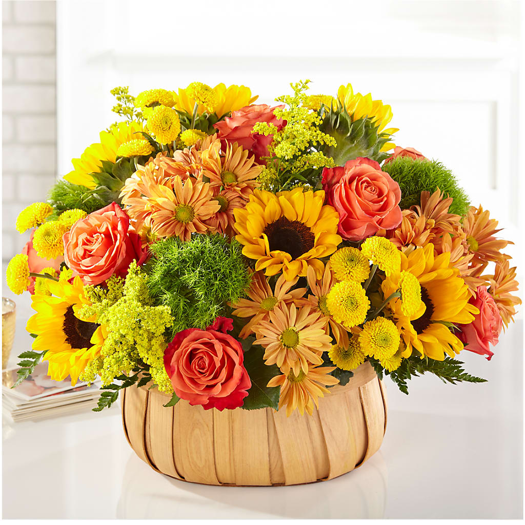 Harvest Sunflower Basket – Floral Boutique, Lynnfield MA
