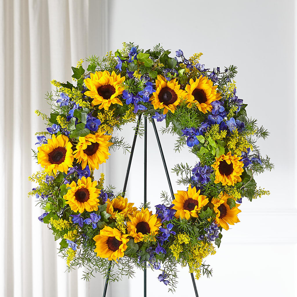 Bright Rays Wreath – Floral Boutique, Lynnfield MA