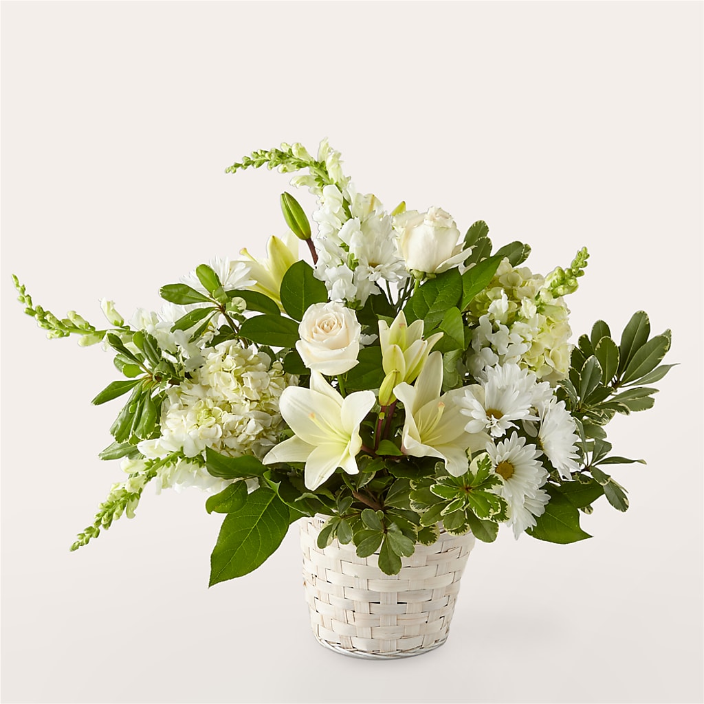 Ivory Elegance Floral Basket – Floral Boutique, Lynnfield MA