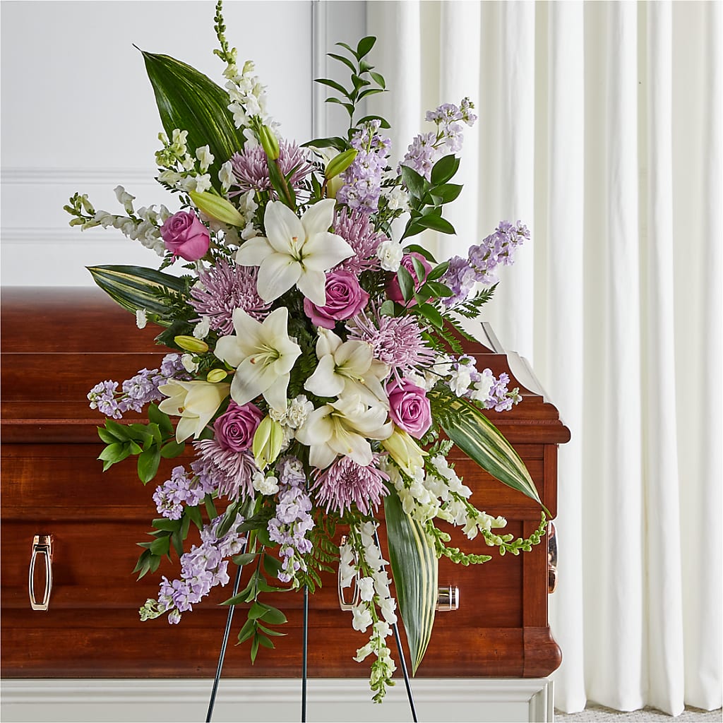 Grateful Hearts Standing Spray – Floral Boutique, Lynnfield MA