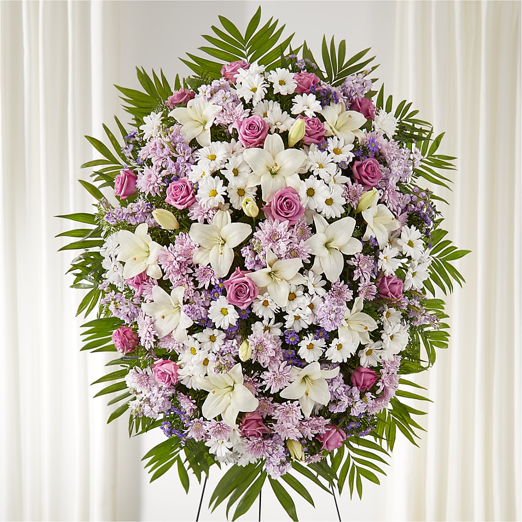 Surrounded by Love Standing Spray – Floral Boutique, Lynnfield MA