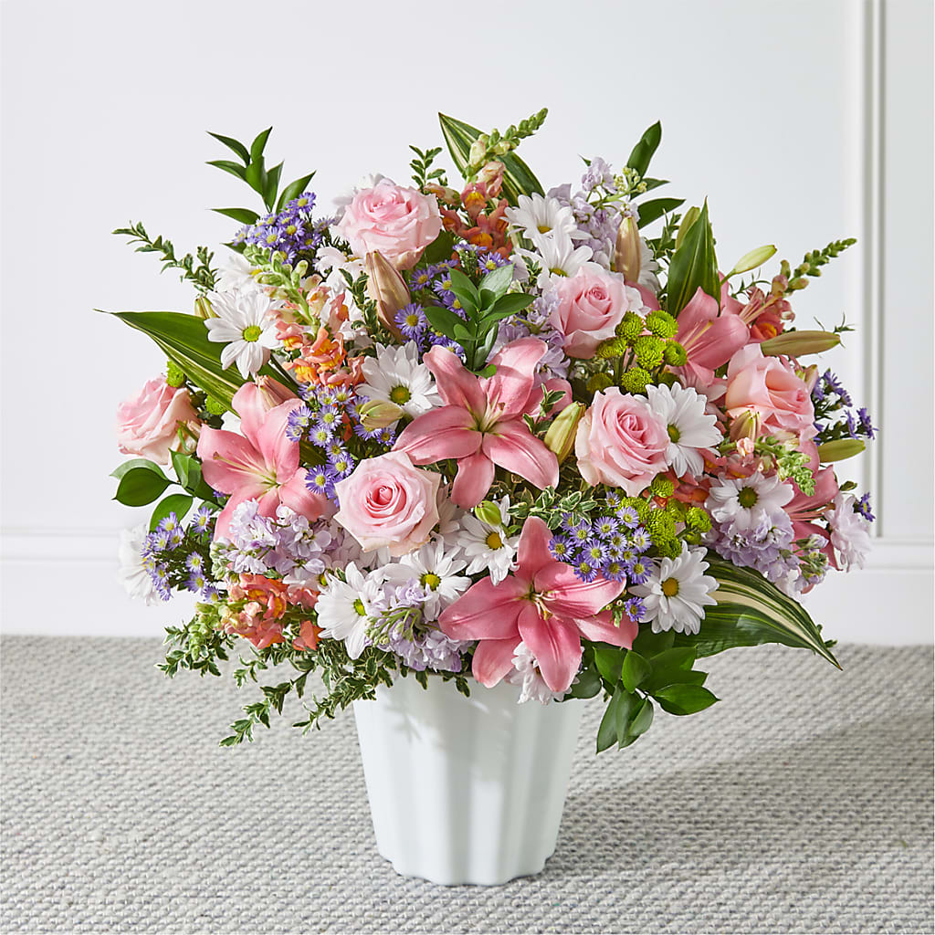 Abundant Compassion Floor Basket – Floral Boutique, Lynnfield MA