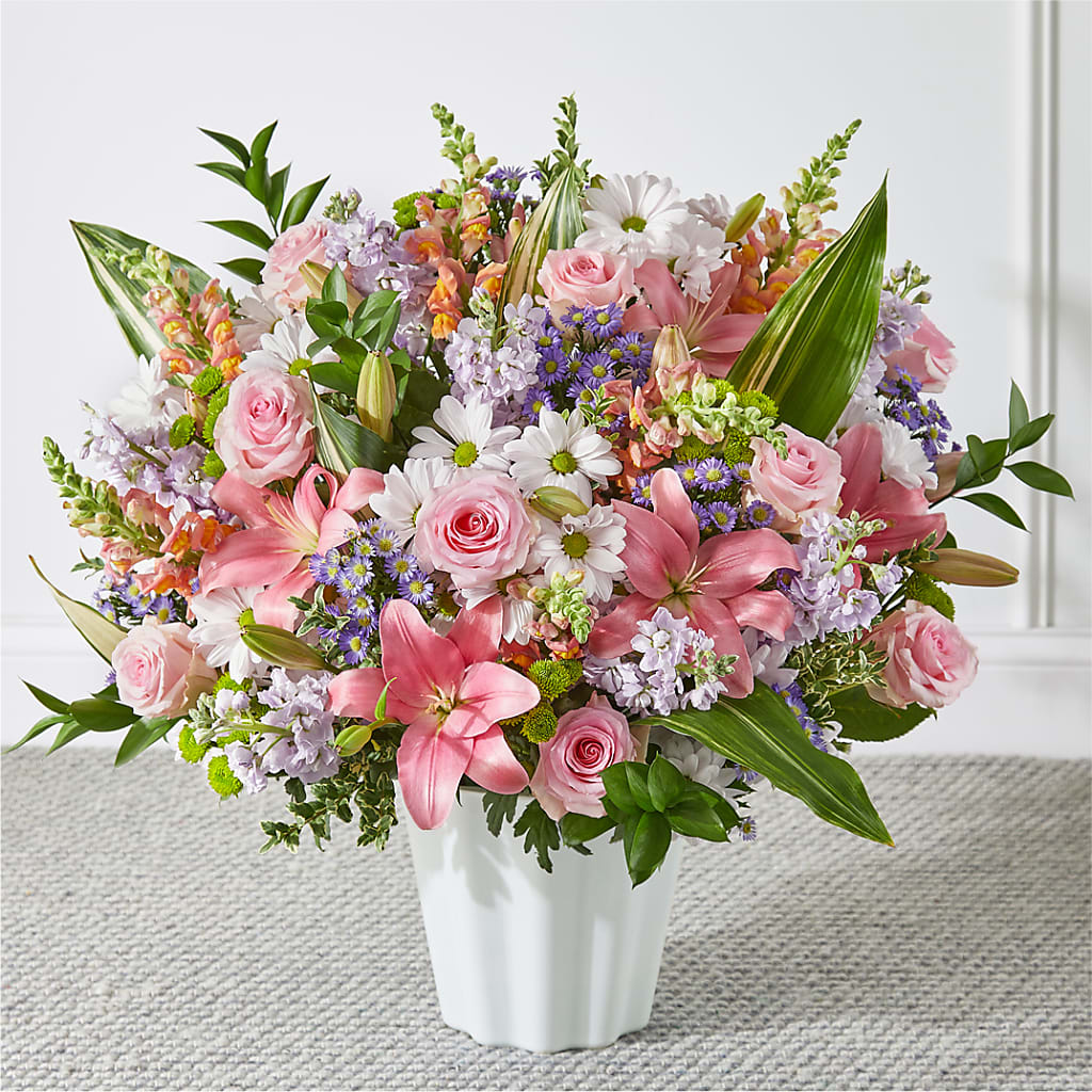 Abundant Compassion Floor Basket – Floral Boutique, Lynnfield MA