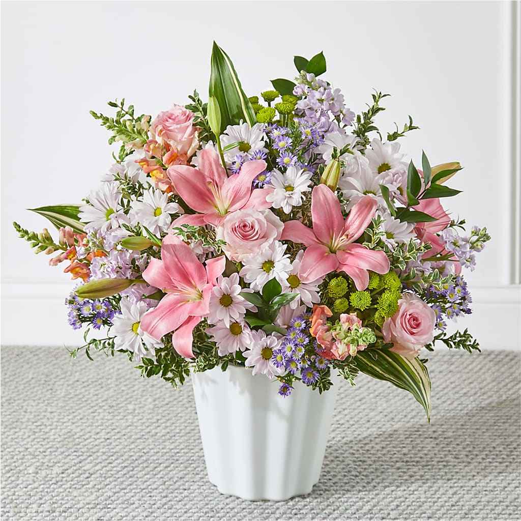 Abundant Compassion Floor Basket – Floral Boutique, Lynnfield MA