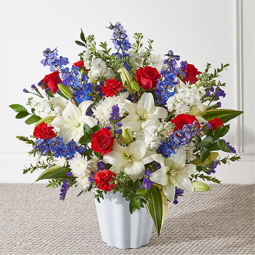 Consoled Floor Basket – Floral Boutique, Lynnfield MA