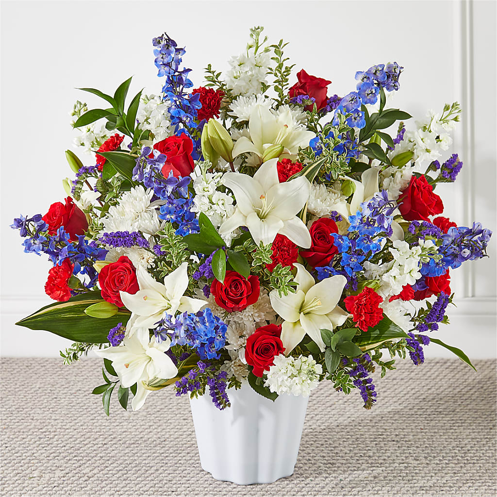 Consoled Floor Basket – Floral Boutique, Lynnfield MA
