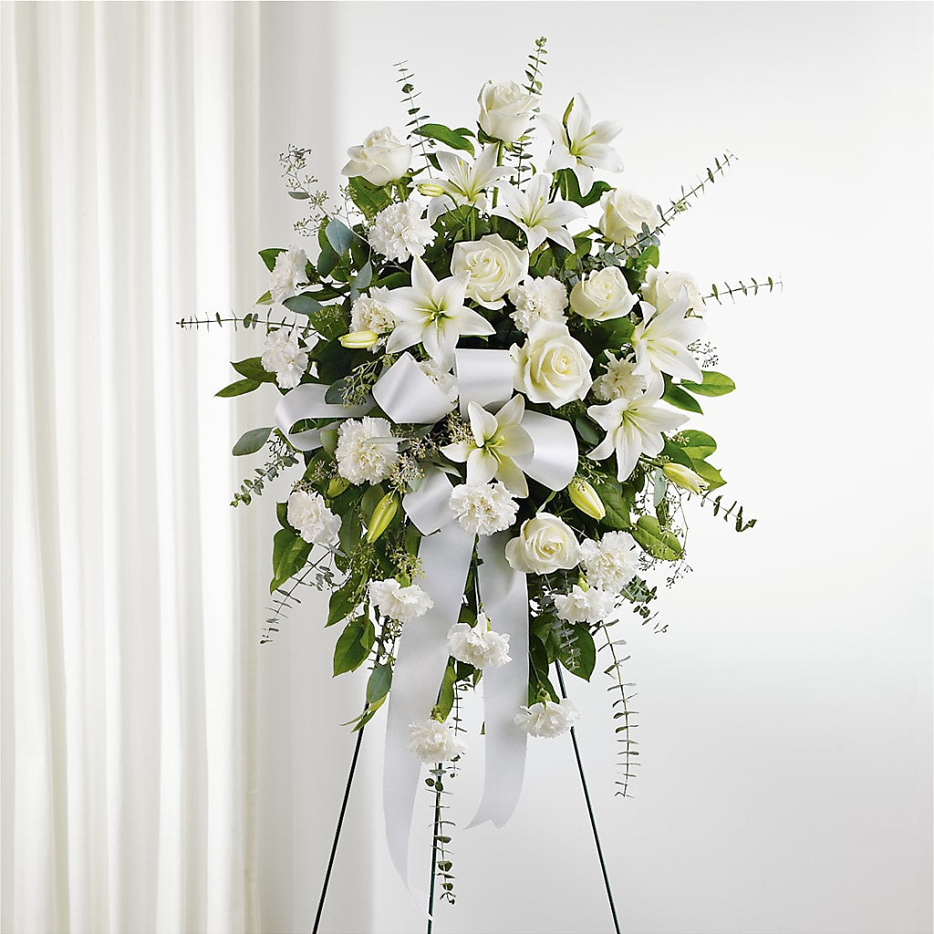 With Care Standing Spray – Floral Boutique, Lynnfield MA