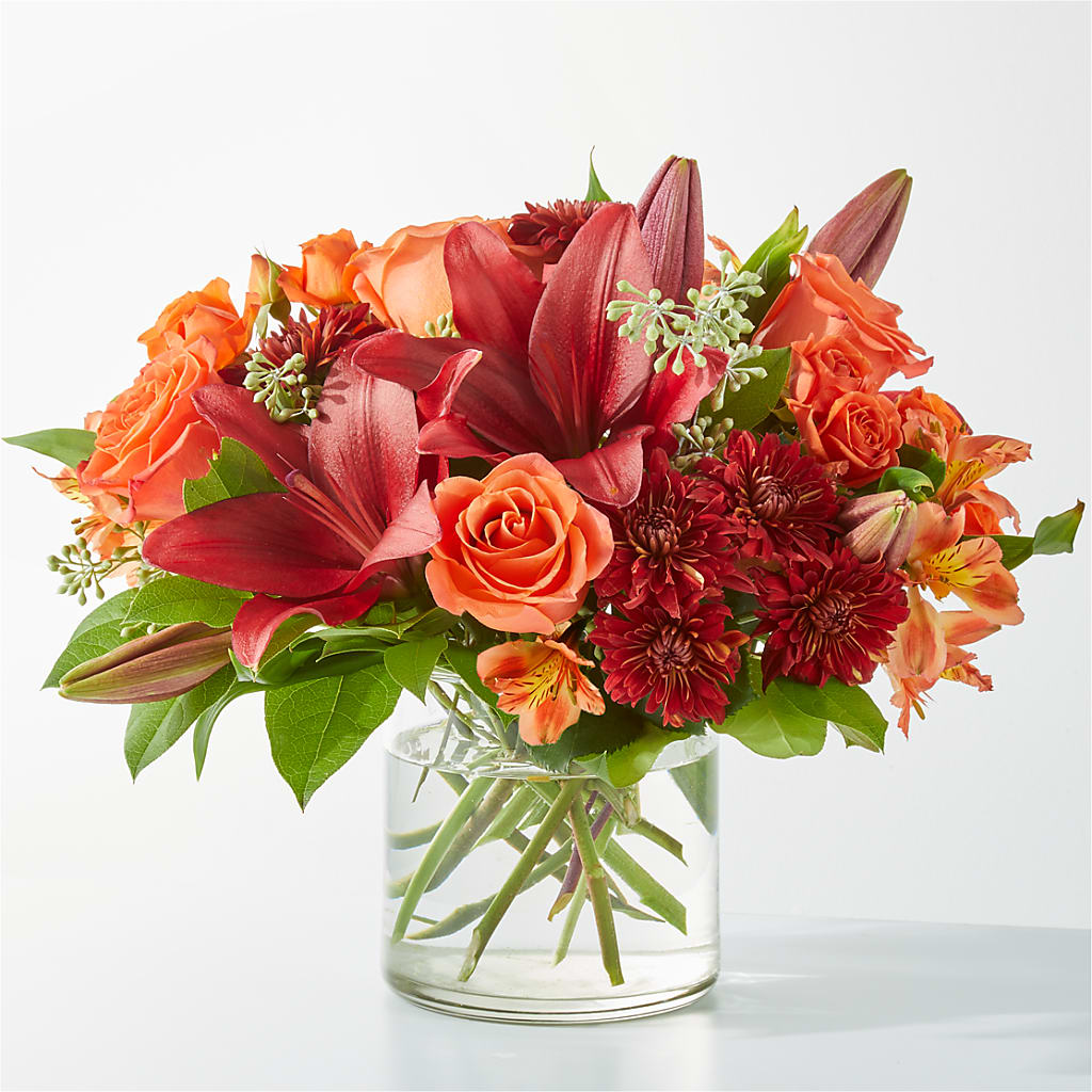 Crimson Leaves Bouquet – Floral Boutique, Lynnfield MA