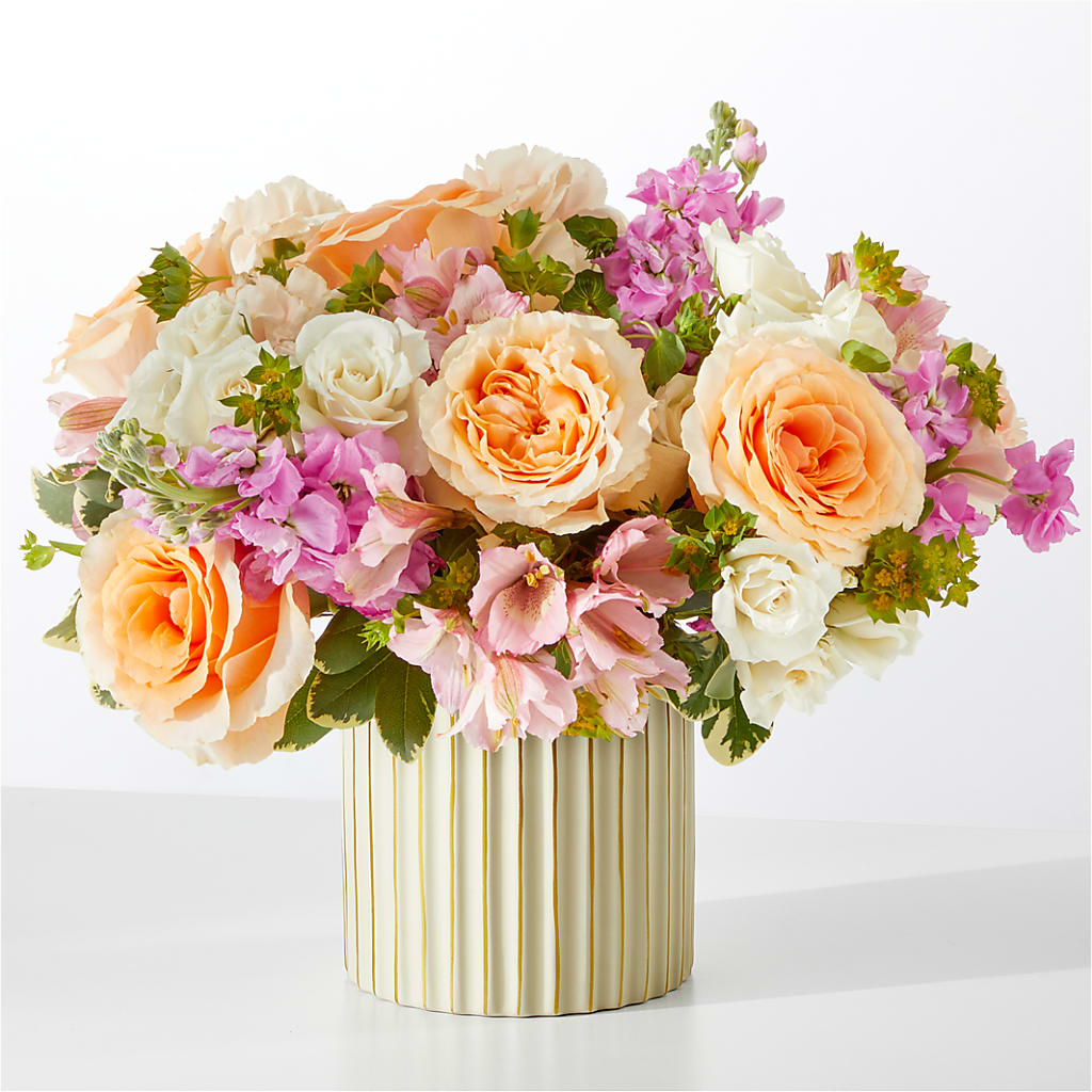 Paradise Bouquet with Ivory Vase – Floral Boutique, Lynnfield MA