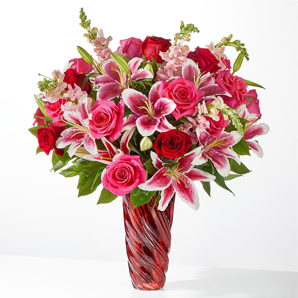 Always You Bouquet with Luxe Swirl Vase – Floral Boutique, Lynnfield MA