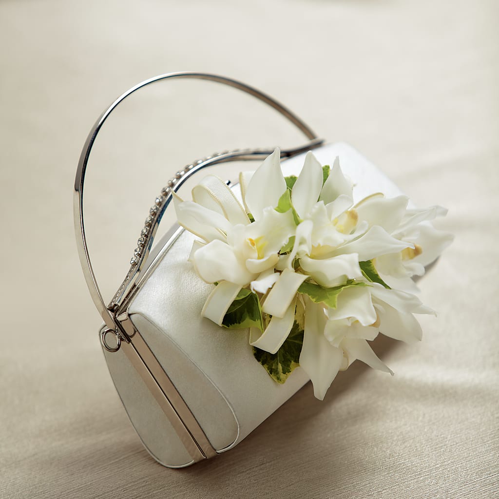 White Purse Decor – Floral Boutique, Lynnfield MA