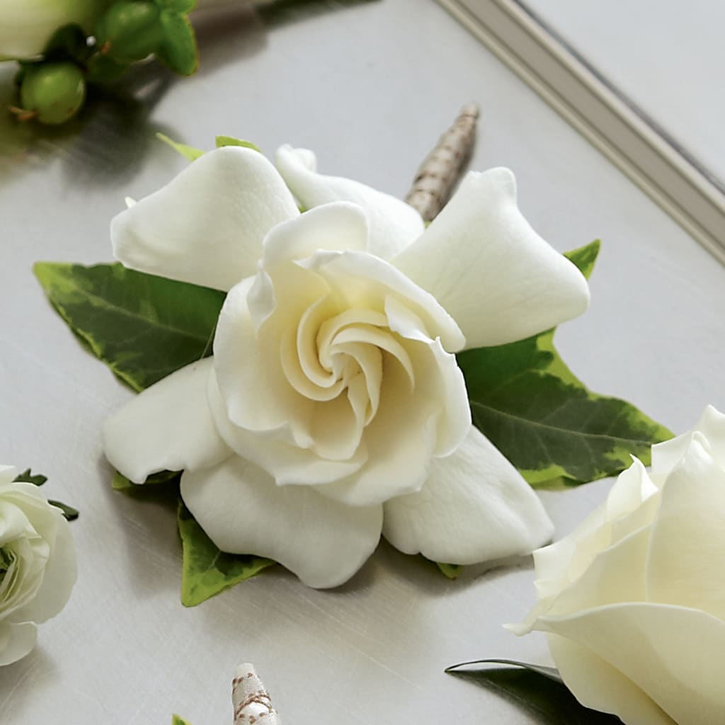 Gardenia Boutonniere – Floral Boutique, Lynnfield MA
