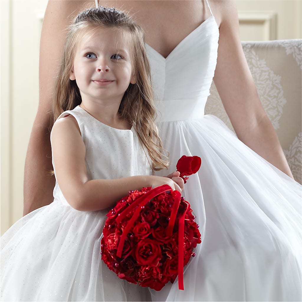 Pure at Heart Flower Girl Arrangement – Floral Boutique, Lynnfield MA