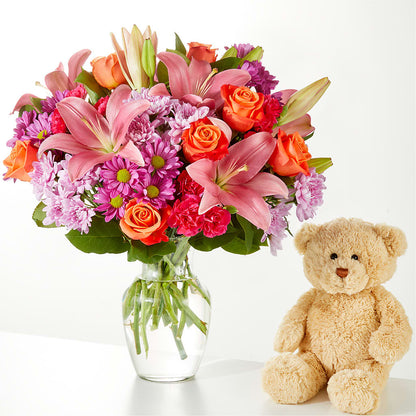 One and Only Bouquet and Bear Bundle –  Floral Boutique, Lynnfield MA