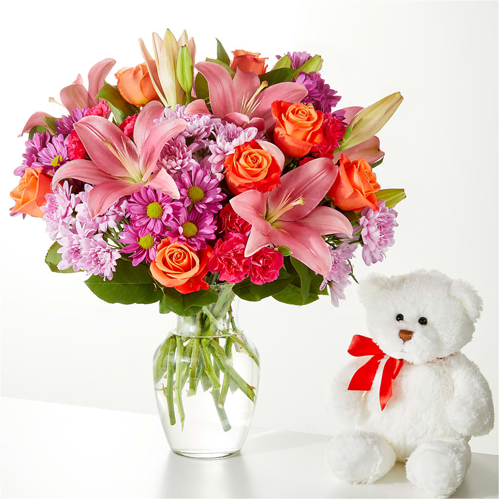One and Only Bouquet and Bear Bundle –  Floral Boutique, Lynnfield MA