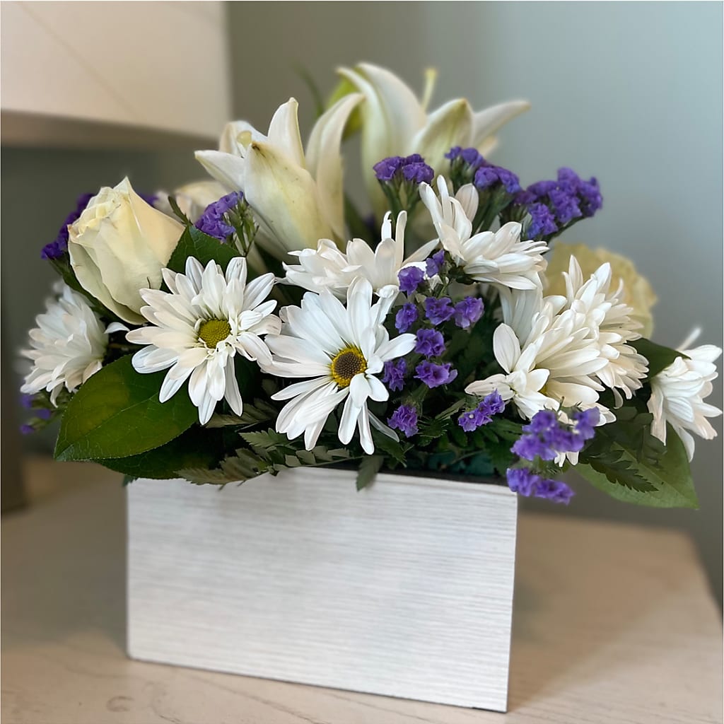 Beyond Blue Box Bouquet –  Floral Boutique, Lynnfield MA