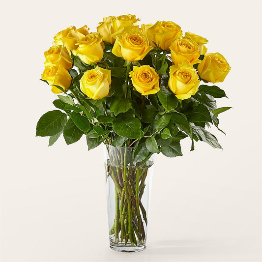 Long Stem Yellow Rose Bouquet –  Floral Boutique, Lynnfield MA