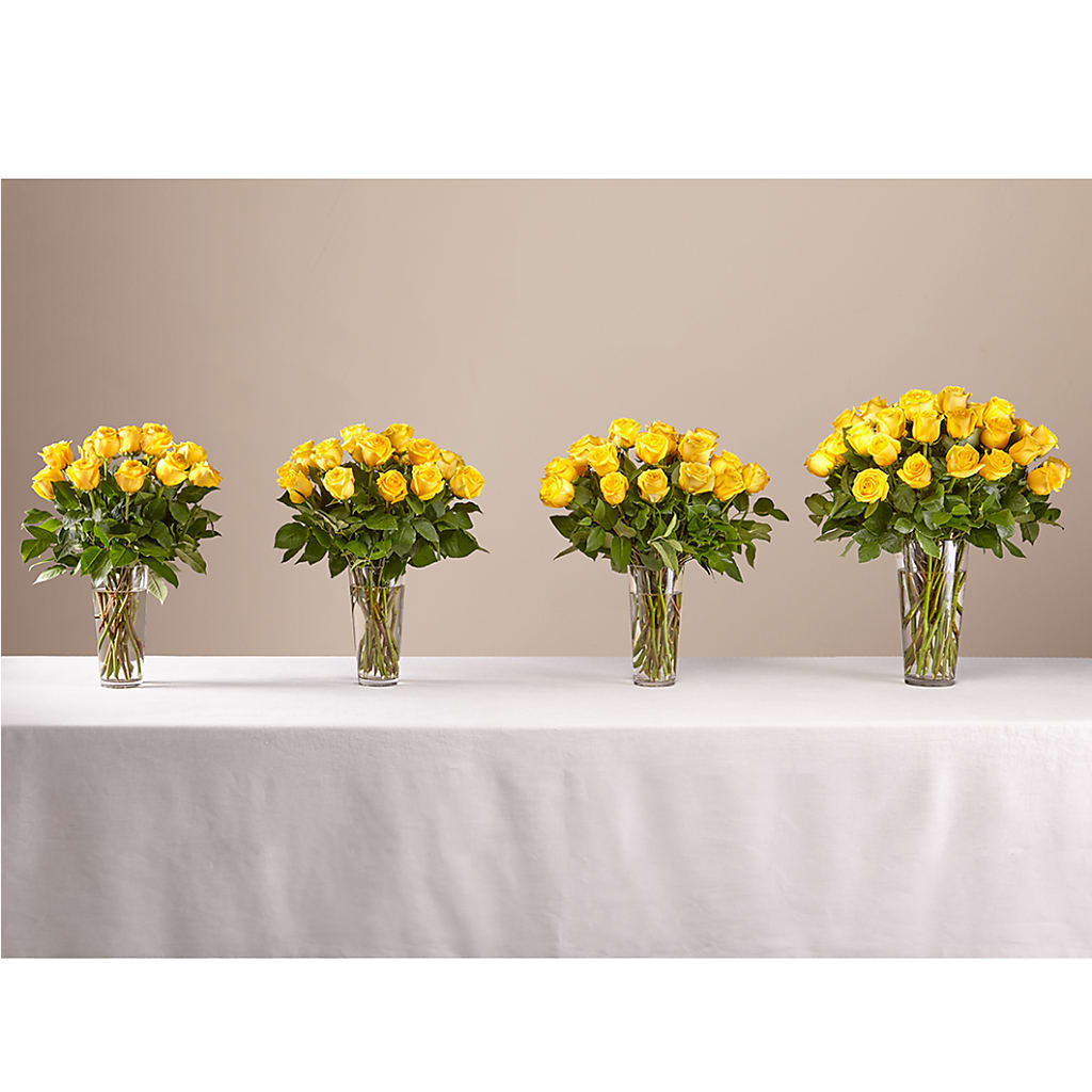 Long Stem Yellow Rose Bouquet –  Floral Boutique, Lynnfield MA