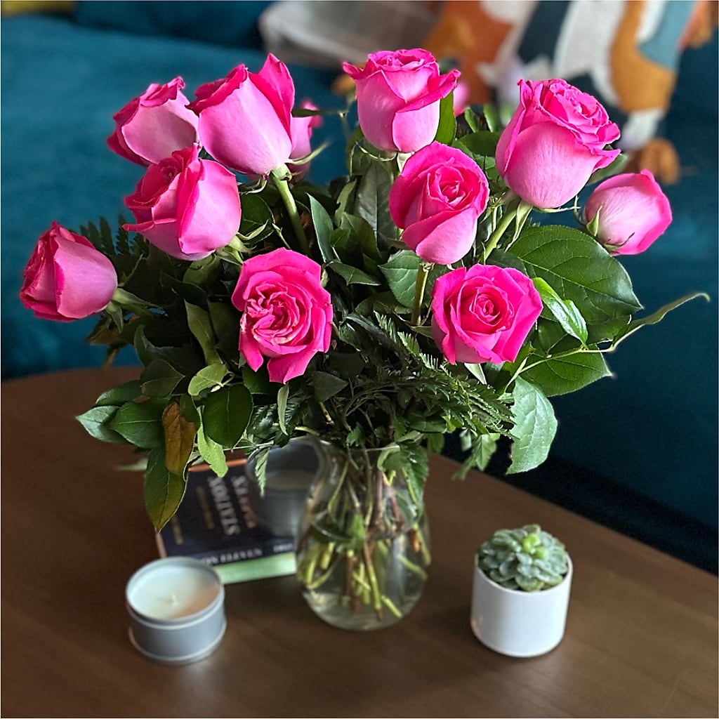 Long Stem Pink Rose Bouquet –  Floral Boutique, Lynnfield MA