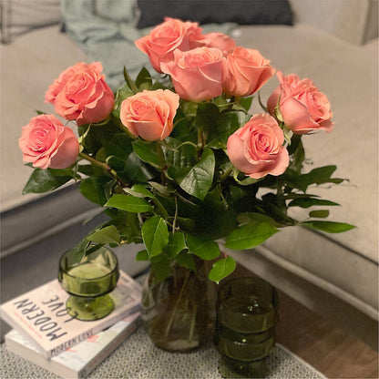 Long Stem Pink Rose Bouquet –  Floral Boutique, Lynnfield MA