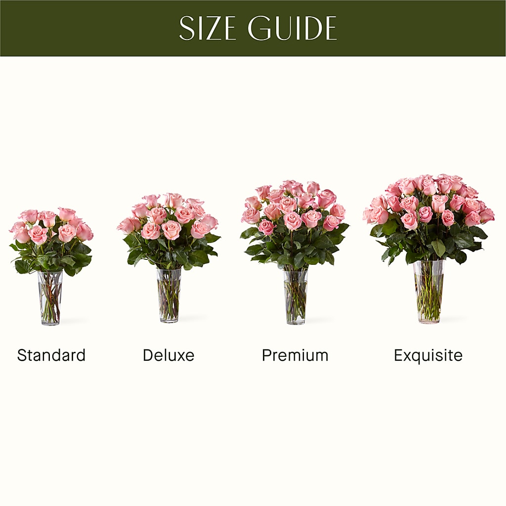 Long Stem Pink Rose Bouquet –  Floral Boutique, Lynnfield MA
