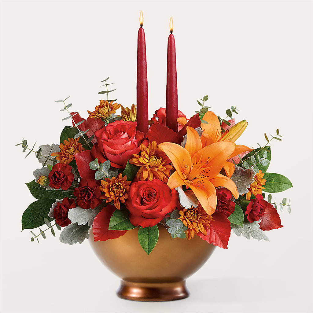 Fruits of Fall Centerpiece –  Floral Boutique, Lynnfield MA